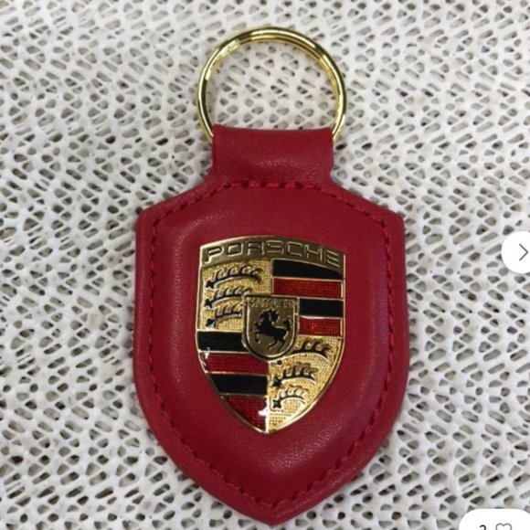New Porsche Crest Burgundy Purple PORSCHE STUTTGART HOTROD Leath… - Picture 4 of 4